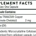 Thorne Copper Bisglycinate - 60 Capsules - Image 2
