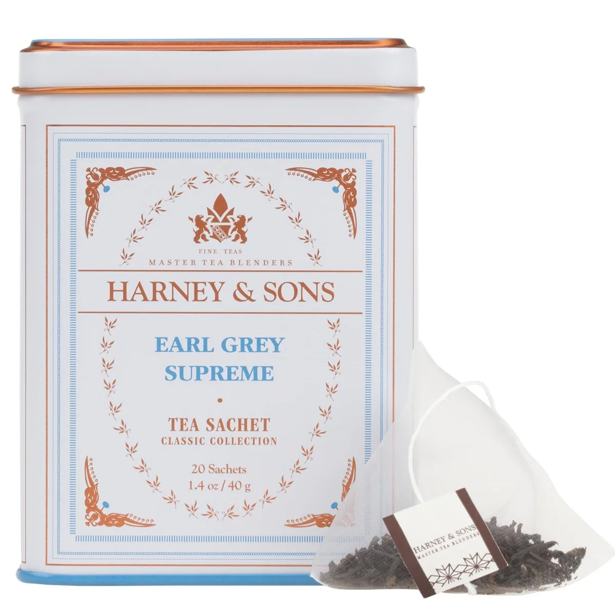 Harney & Sons, Classic Collection, Earl Grey Supreme, 20 Sachets, 1.4 oz (40 g)