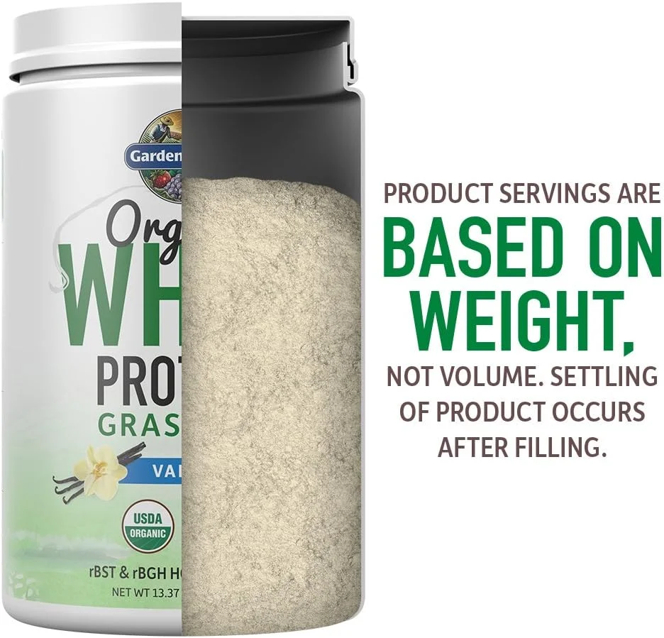 Garden of Life, Organic Whey Protein, Grass-Fed, Vanilla, 13.33 oz (378 g)