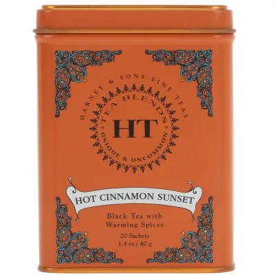 Harney & Sons, HT Tea Blends, Hot Cinnamon Sunset, 20 Tea Sachets, 1.4 oz (40 g)
