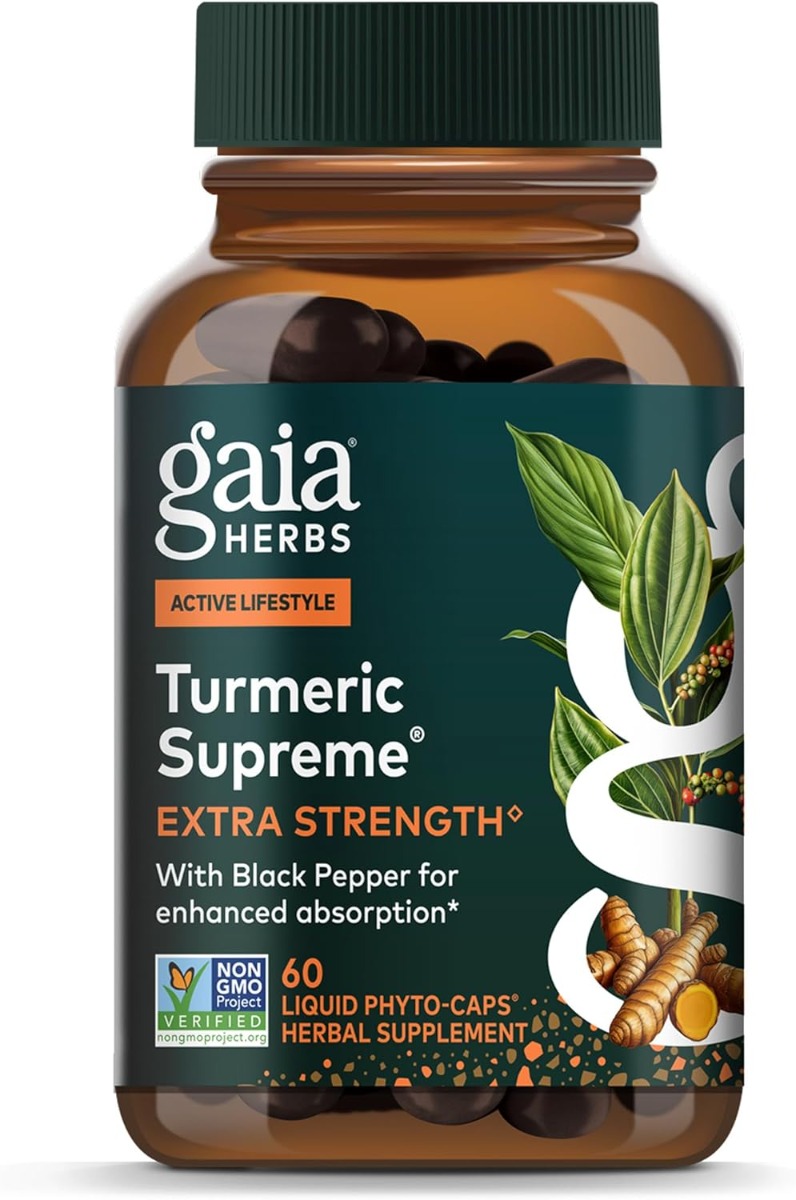 Gaia Herbs, Turmeric Supreme®, 60 Liquid Phyto-Caps