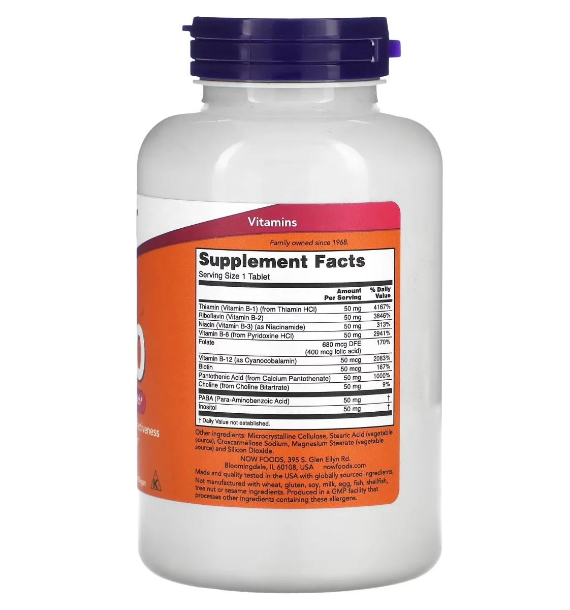 NOW B-50 - 250 Tablets