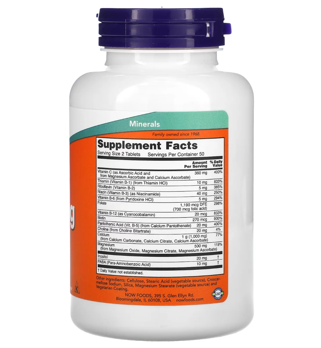 NOW Cal-Mag - 100 Tablets