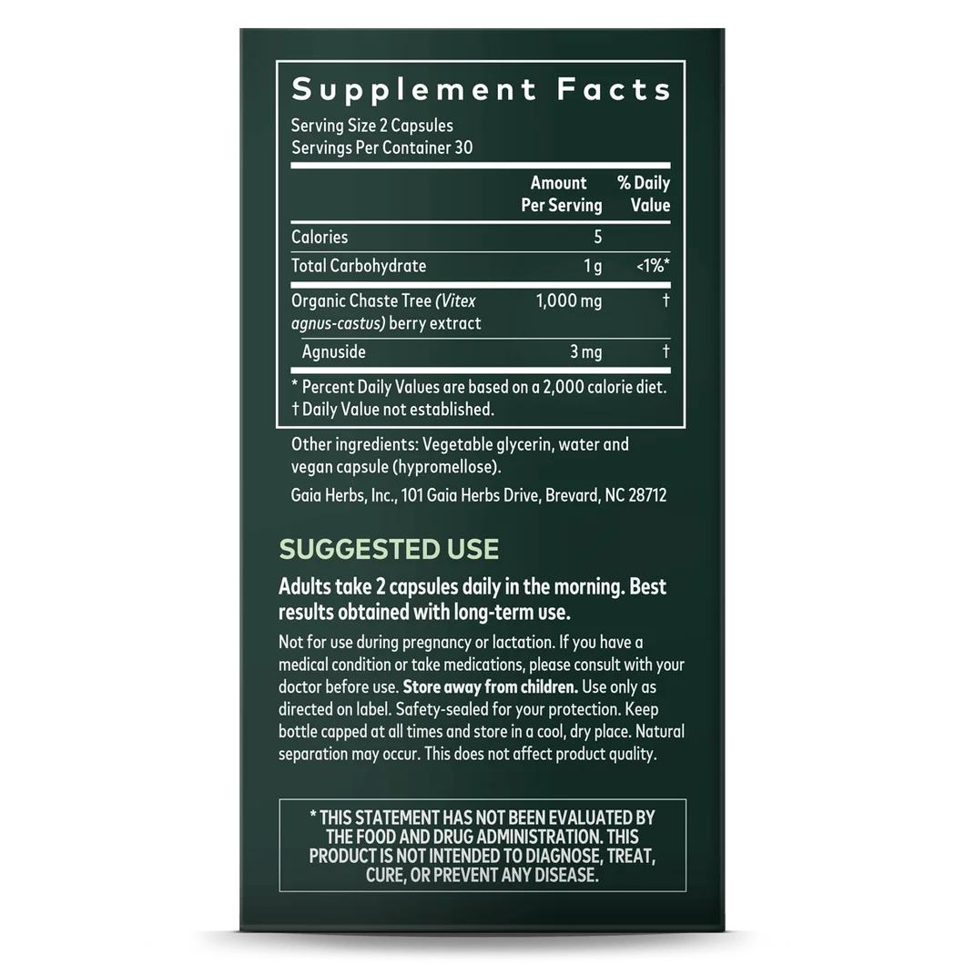 Gaia Herbs Vitex Berry - 60 Liquid Phyto-Caps