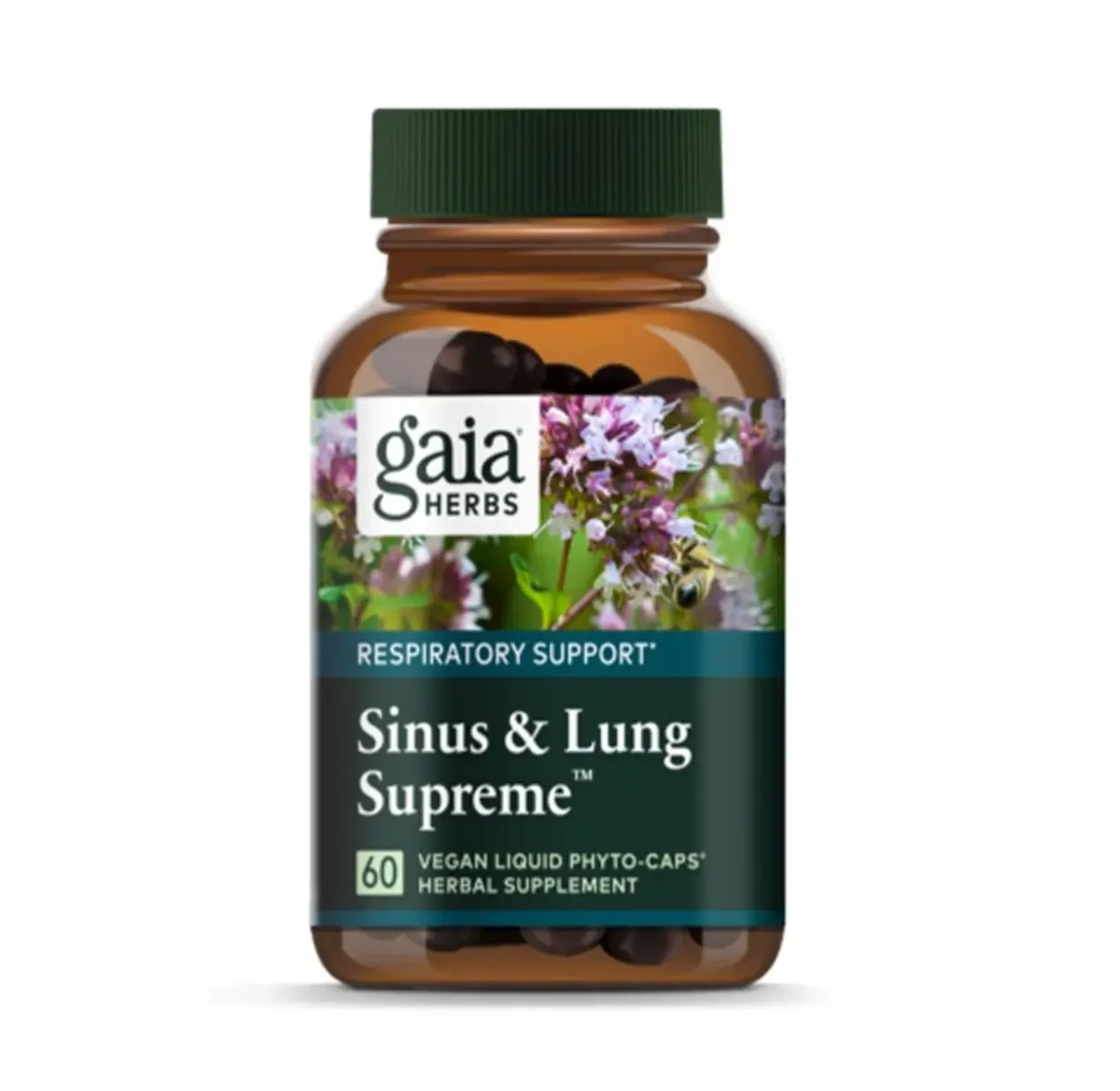 Gaia Herbs Sinus & Lung Supreme - 60 Vegan Liquid Phyto-Caps
