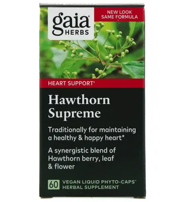 Gaia Herbs Hawthorn Supreme - 60 Vegan Phyto-Caps