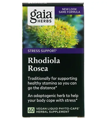 Gaia Herbs Rhodiola Rosea - 60 Liquid Phyto-Caps