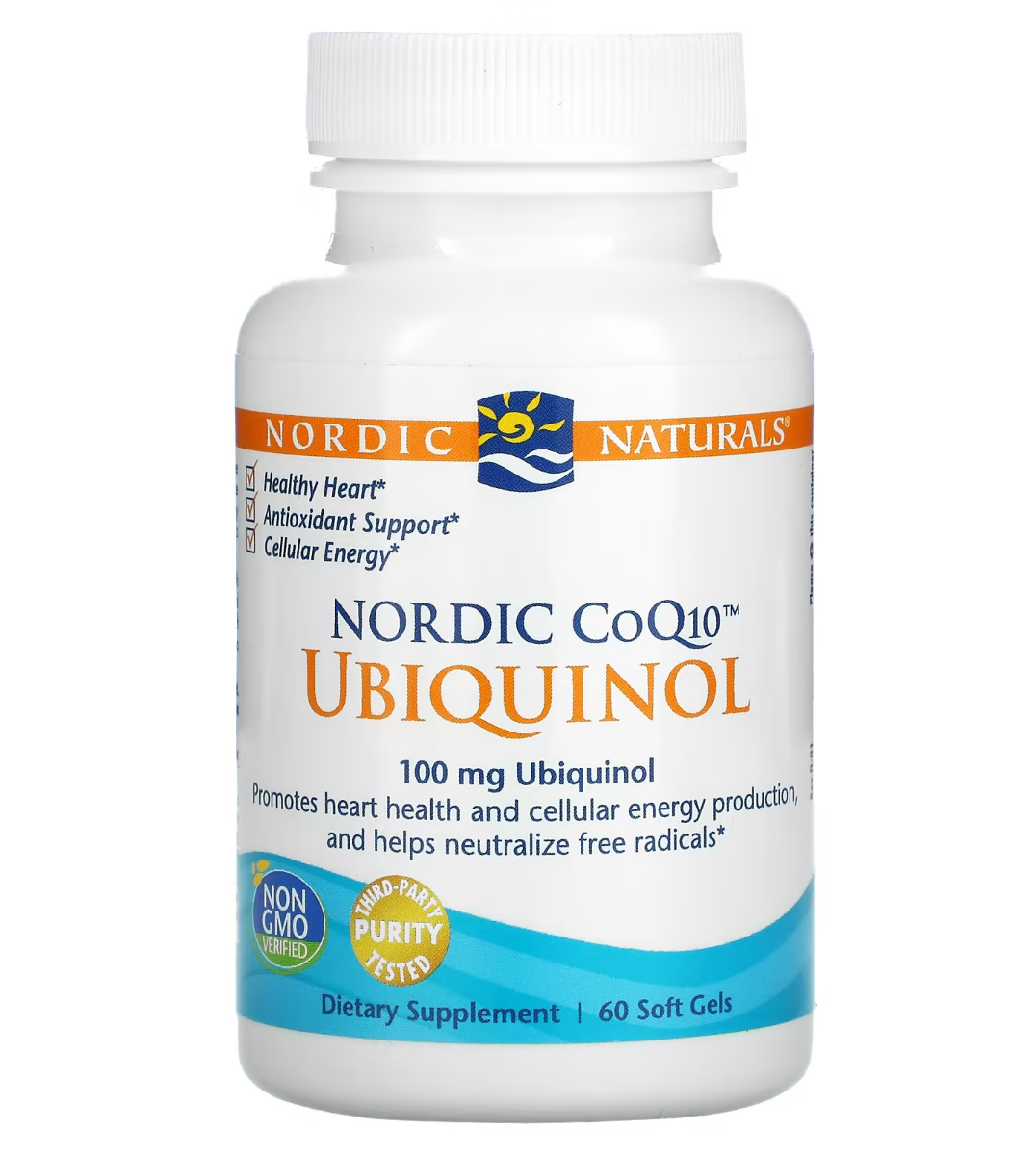 Nordic Naturals Nordic CoQ10 Ubiquinol - 100 mg - 60 Softgels