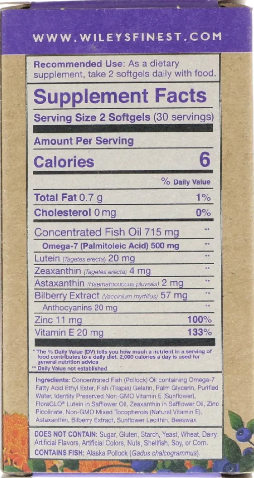 Wiley's Finest Bold Vision Proactive - 60 Softgels