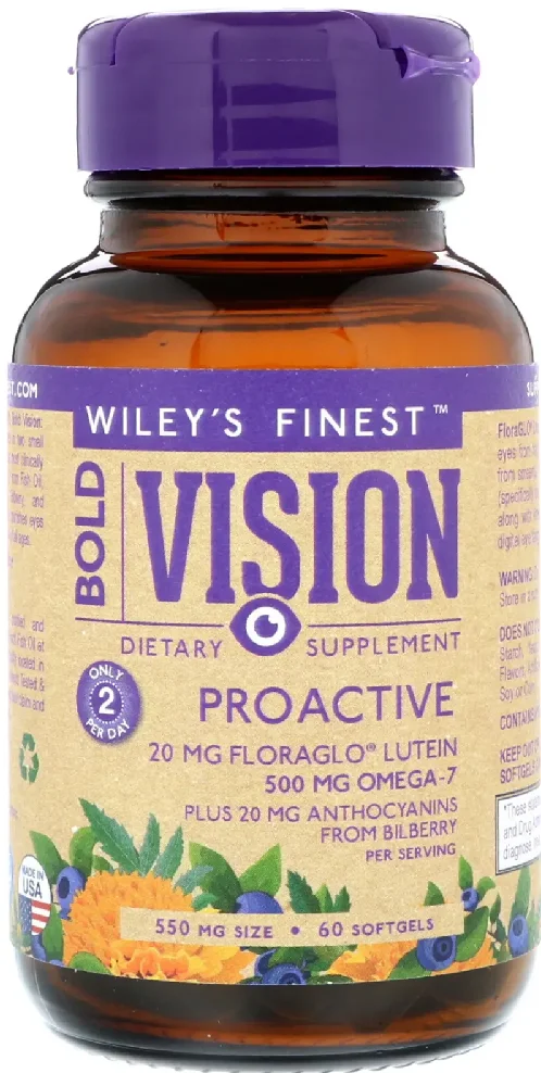 Wiley's Finest Bold Vision Proactive - 60 Softgels