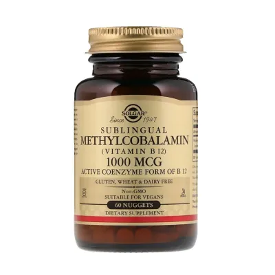 Solgar Methylcobalamin Vitamin B12 - 1000 mcg - 60 Nuggets