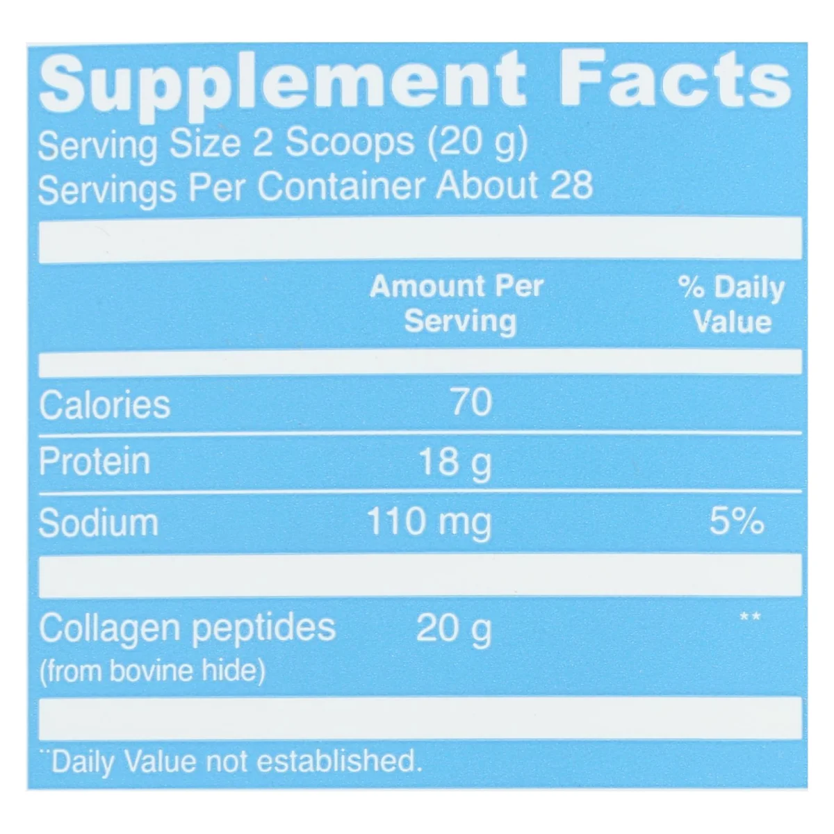 Vital Proteins Collagen Peptides - NSF Certified for Sport Unflavored - 20 oz