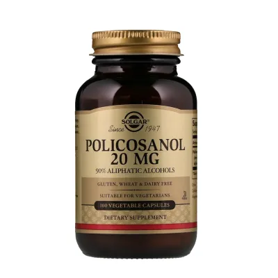 Solgar Policosanol - 20 mg - 100 Vegetable Capsules