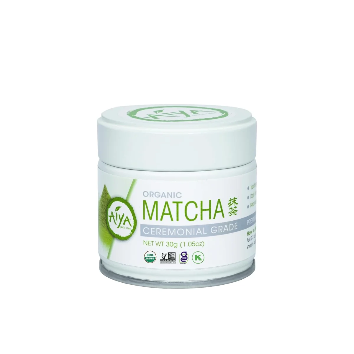 Aiya Organic Ceremonial Grade Matcha Powder