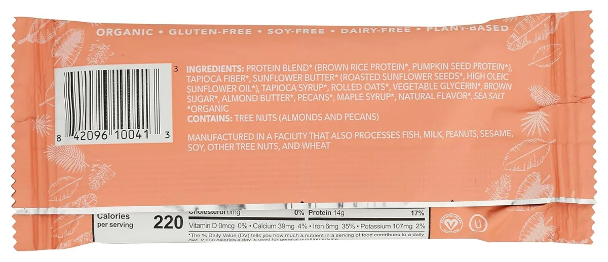 Aloha Organic Maple Sea Salt Protein Bar - 1.98 oz