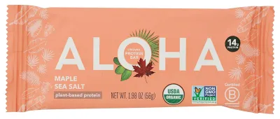 Aloha Organic Maple Sea Salt Protein Bar - 1.98 oz