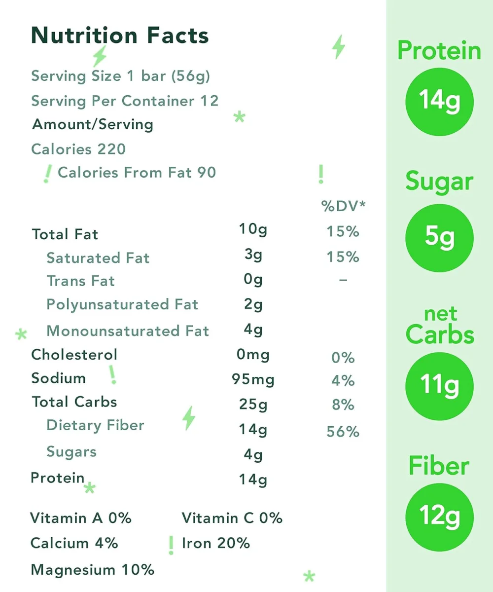 ALOHA Organic Plant-Based Protein Bar, Chocolate Chip Cookie Dough - 1.98 oz