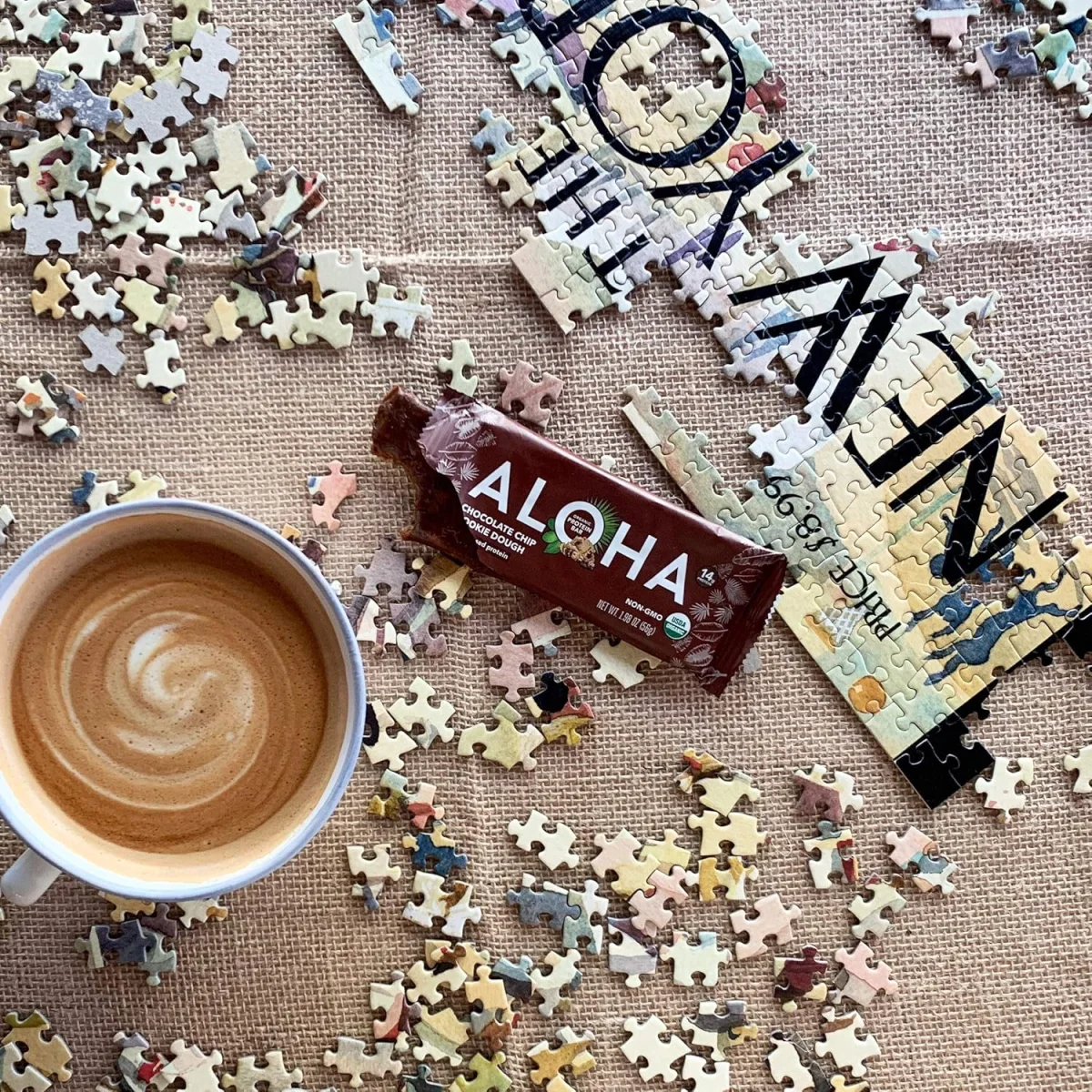ALOHA Organic Plant-Based Protein Bar, Chocolate Chip Cookie Dough - 1.98 oz