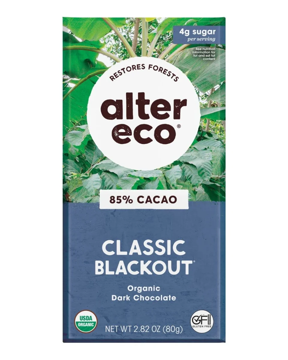 Alter Eco Organic Deep Dark Chocolate Classic Blackout - 2.82 oz