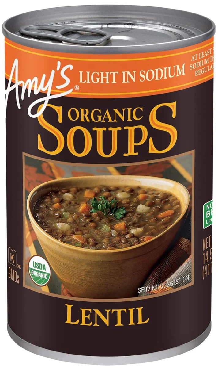 Amy's Organic Soup, Light in Sodium Lentil - 14.5 fl oz