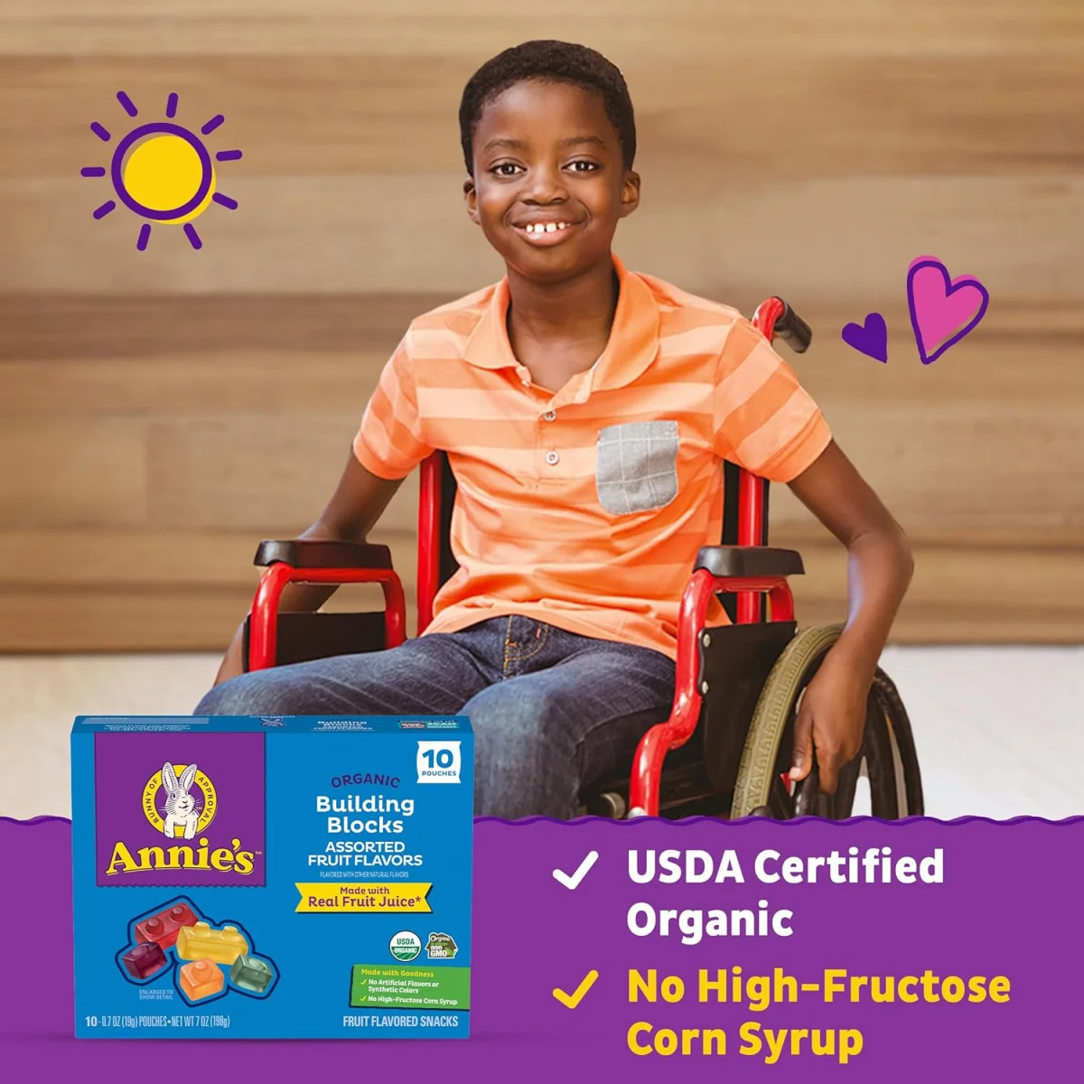 Annie's Organic Building Blocks Fruit Flavored Snacks