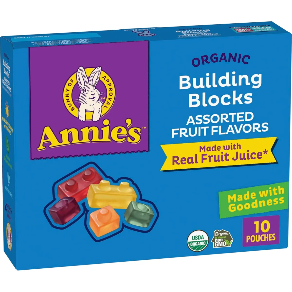 Annie's Organic Building Blocks Fruit Flavored Snacks
