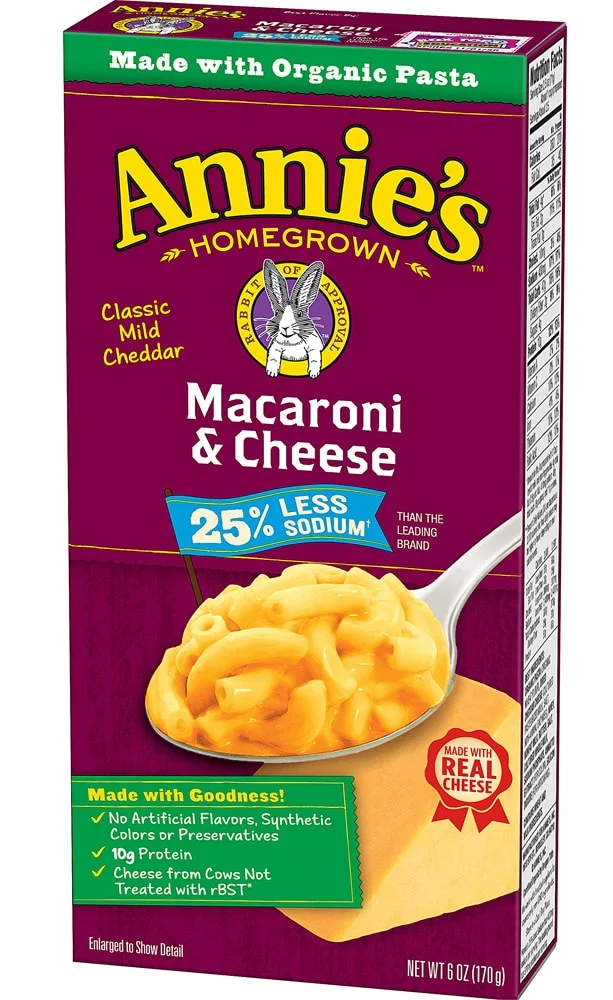 Annie's Homegrown Macaroni & Cheese, Classic Mild Cheddar - 6 oz