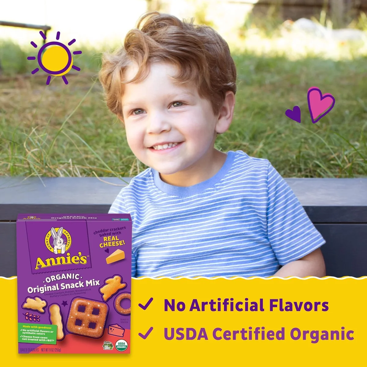 Annie's Homegrown Organic Snack Mix, Original - 9 oz