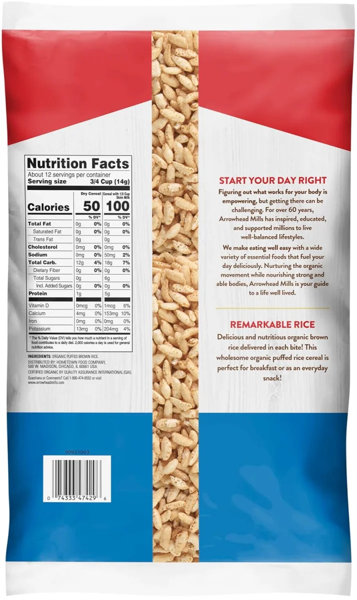 Arrowhead Mills Whole Grain Puffed Rice Cereal - 6 oz