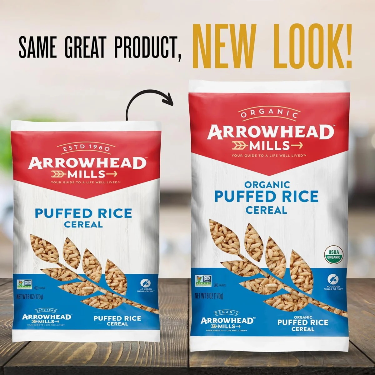 Arrowhead Mills Whole Grain Puffed Rice Cereal - 6 oz