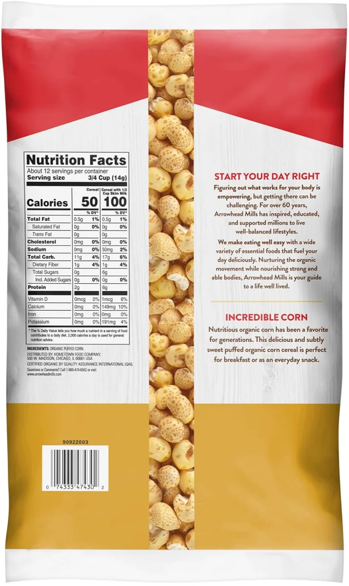Arrowhead Mills Whole Grain Puffed Corn Cereal - 6 oz