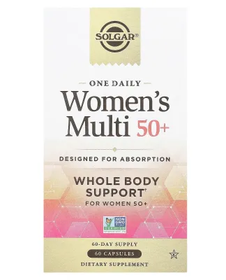 Solgar, One Daily Women's Multi 50+, 60 Capsules