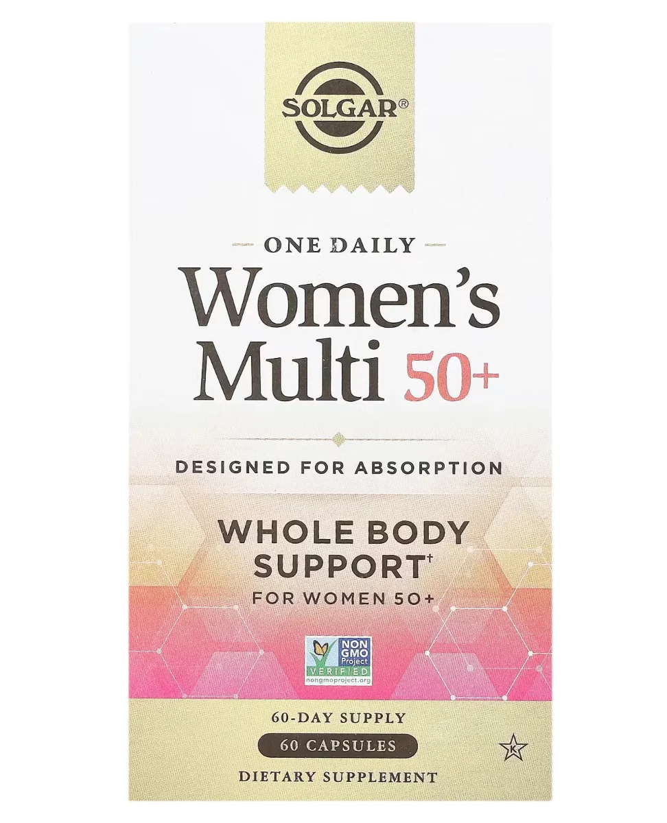 Solgar, One Daily Women's Multi 50+, 60 Capsules