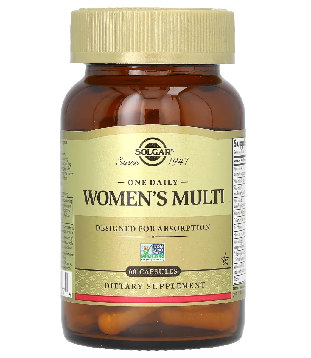 Solgar, One Daily Women's Multi, 60 Capsules