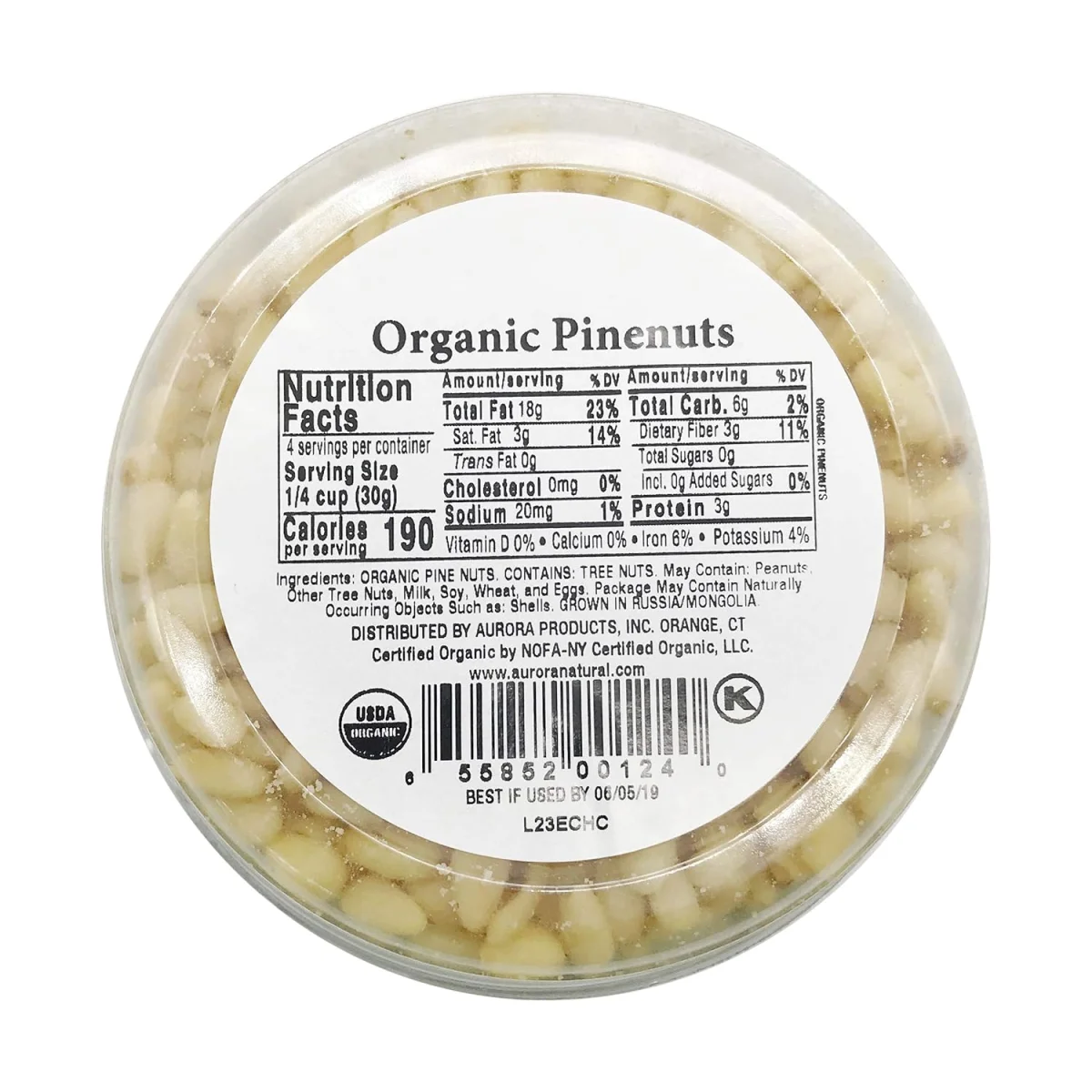 Aurora Products Organic Pine Nuts - 4 oz