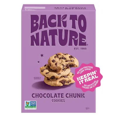 Back to Nature Chocolate Chunk Cookies - 7.5 oz
