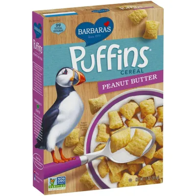 Barbara's Puffins Cereal, Peanut Butter - 11 oz