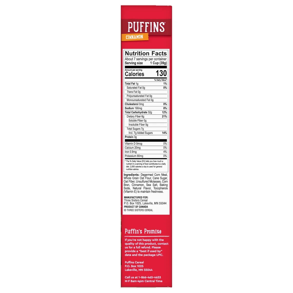 Barbara's Puffins Cereal, Cinnamon - 10 oz