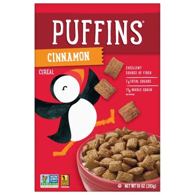 Barbara's Puffins Cereal, Cinnamon - 10 oz