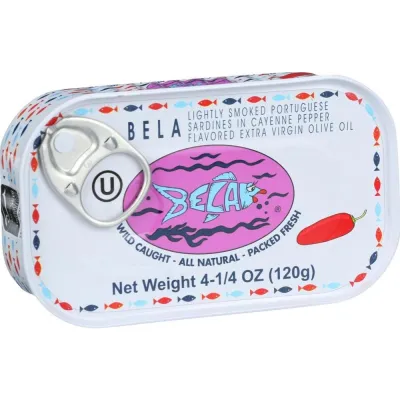 Bela Kosher Sardines in Cayenne Pepper Sauce - 4.25 oz