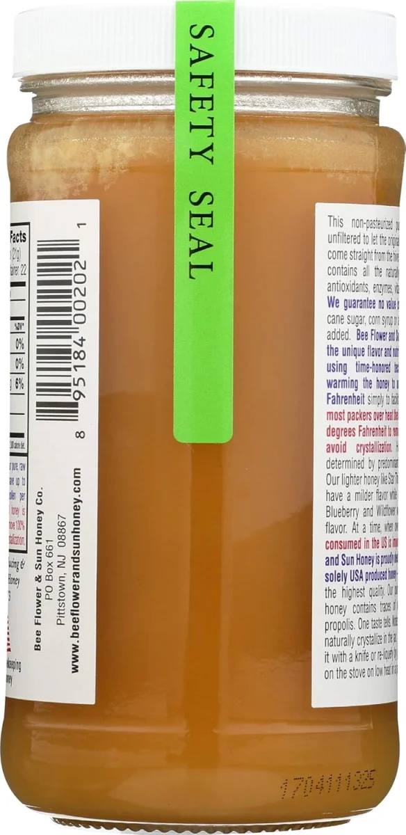 Bee Flower & Sun Honey Co. Pure Raw Wildflower Honey - 1 lb