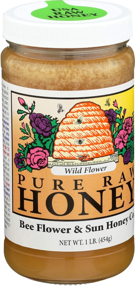 Bee Flower & Sun Honey Co. Pure Raw Wildflower Honey - 1 lb