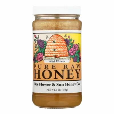 Bee Flower & Sun Honey Co. Pure Raw Wildflower Honey - 1 lb