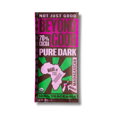 Beyond Good Organic 70% Madagascar Dark Chocolate Bar - 2.64 oz
