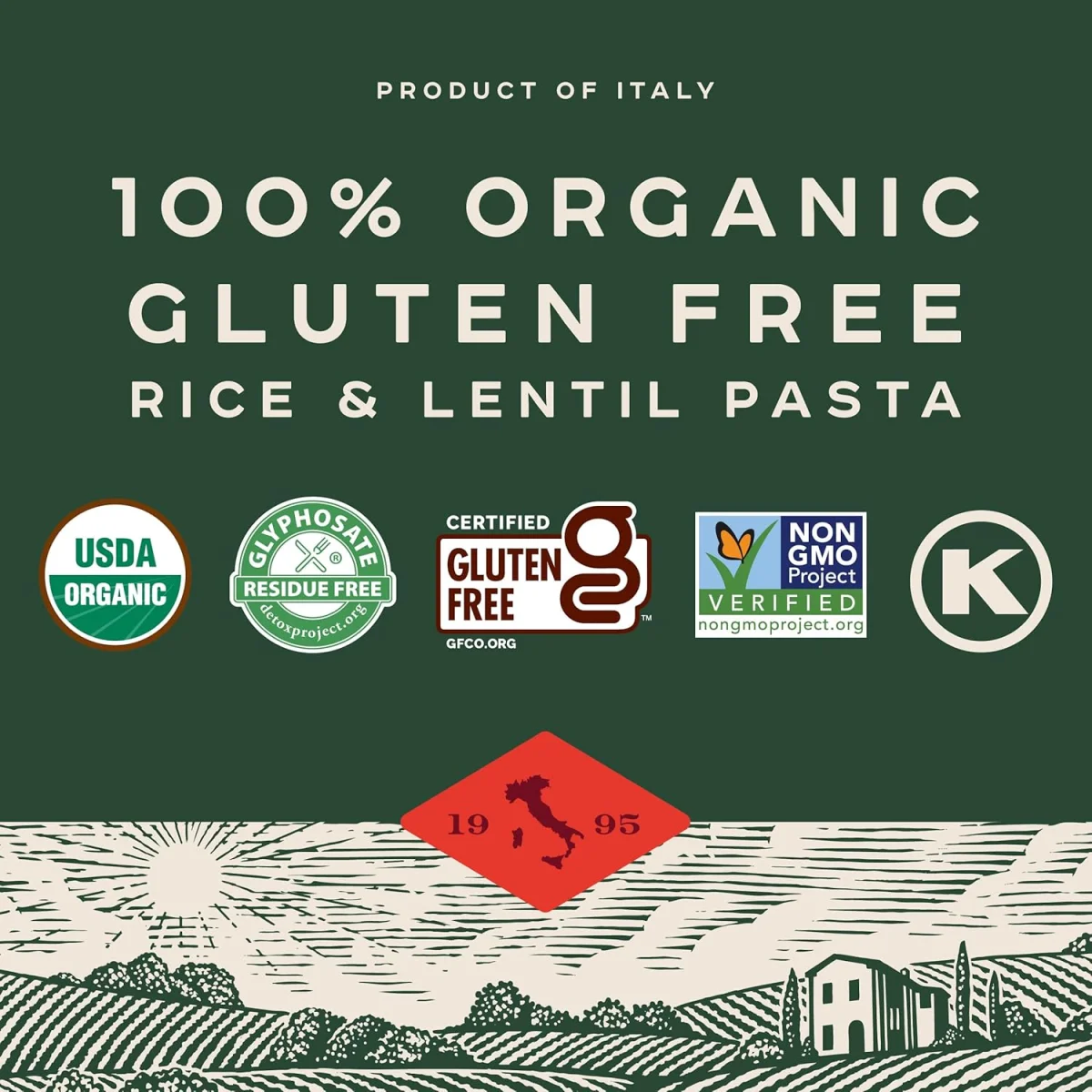 Bionaturae Organic Gluten Free Rice & Lentil Spaghetti Pasta - 12 oz