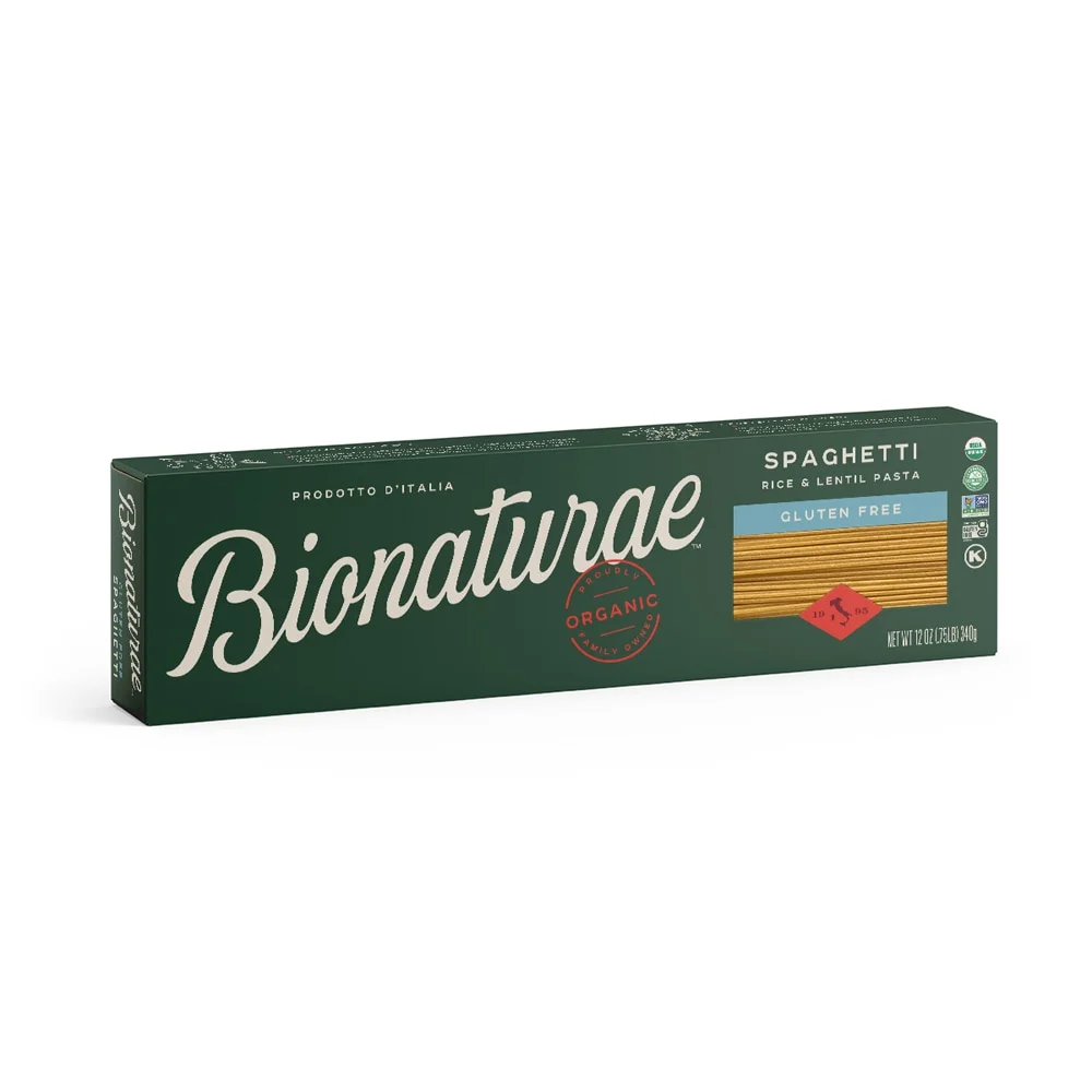Bionaturae Organic Gluten Free Rice & Lentil Spaghetti Pasta - 12 oz