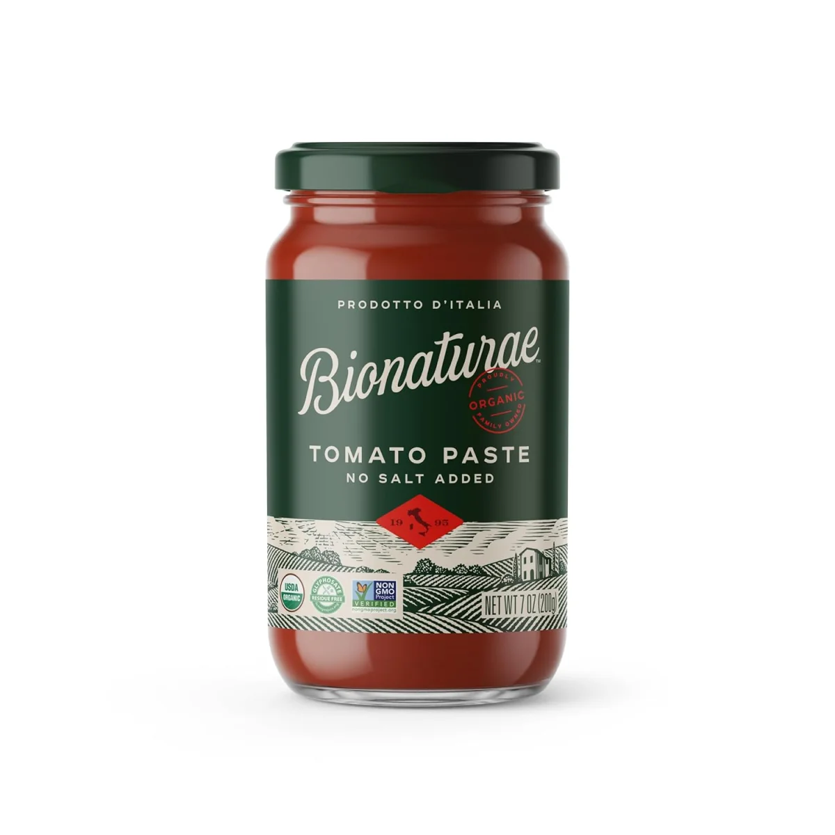 Bionaturae Organic Tomato Paste, No Salt Added - 7 oz