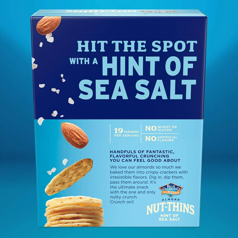 Blue Diamond Almond Nut-Thins, Hint of Sea Salt - 4.25 oz