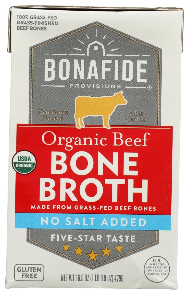 Bonafide Provisions Organic No Salt Added Beef Bone Broth - 16.9 oz