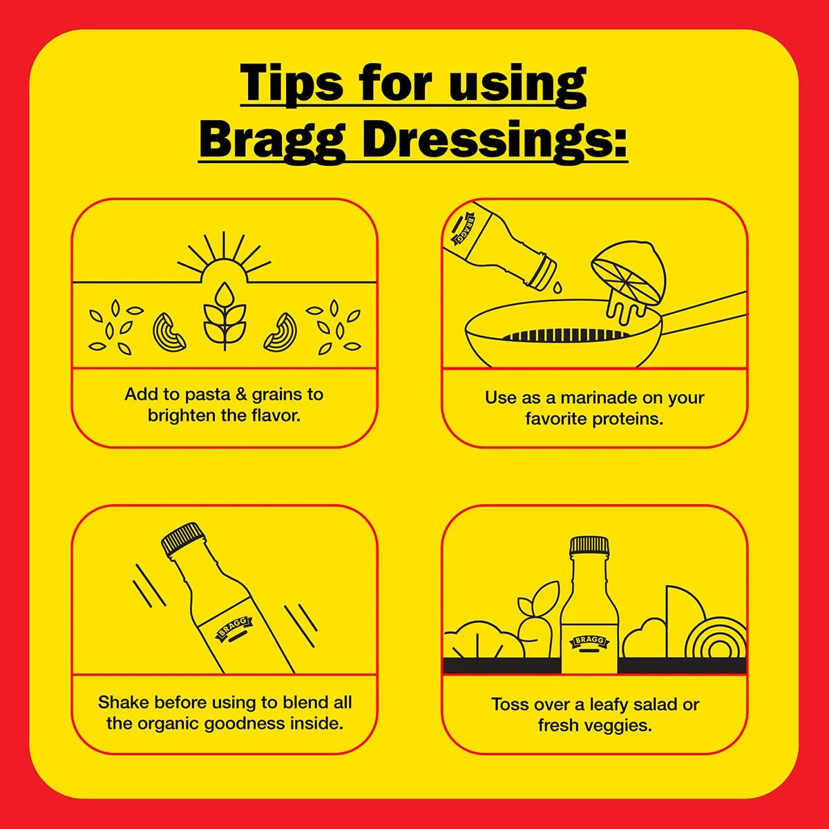 Bragg Organic Vinaigrette Salad Dressing and Marinade - 12 fl oz